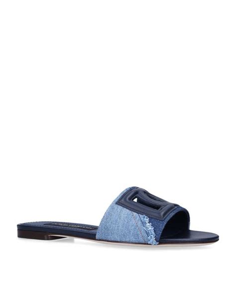 dolce and gabbana denim sandals.